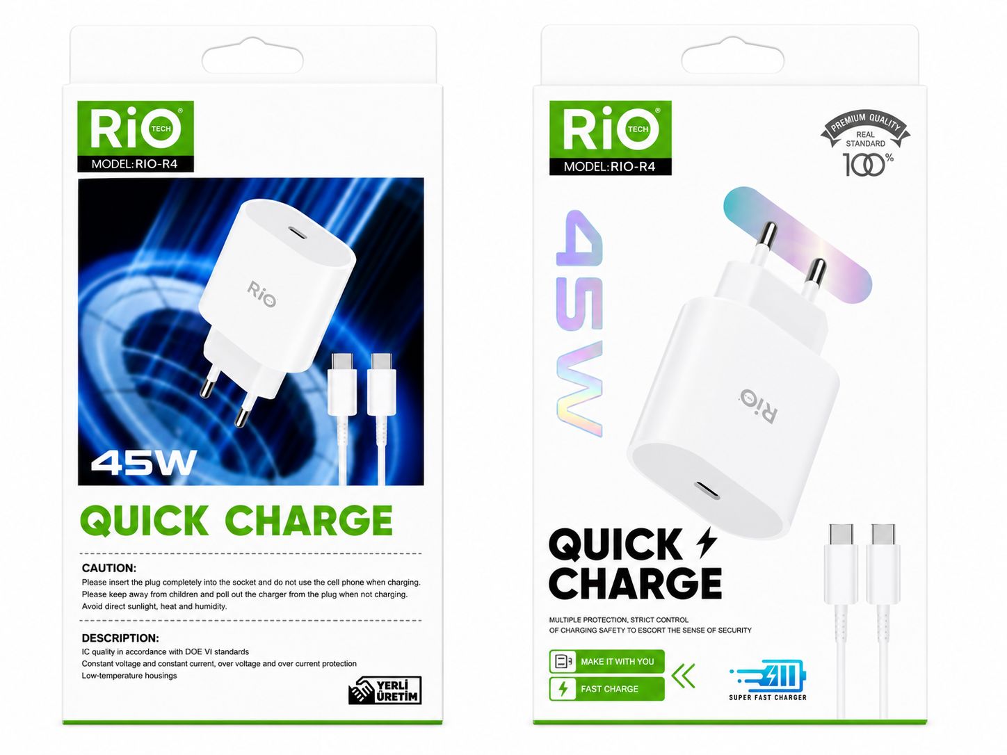 Rio R4 45W Quick Charge Set
